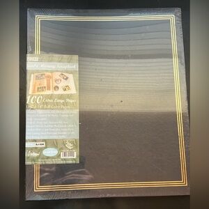 PIONEER Black Scrapbook with Gold Trim